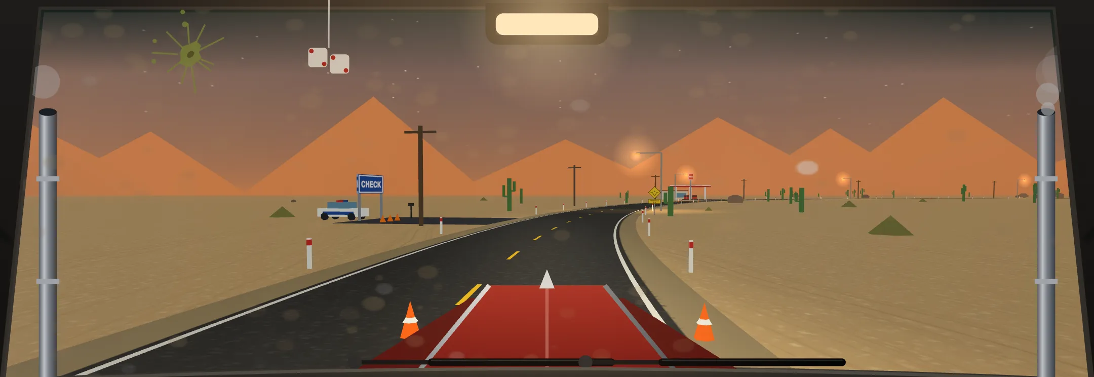 Route 66 at dusk